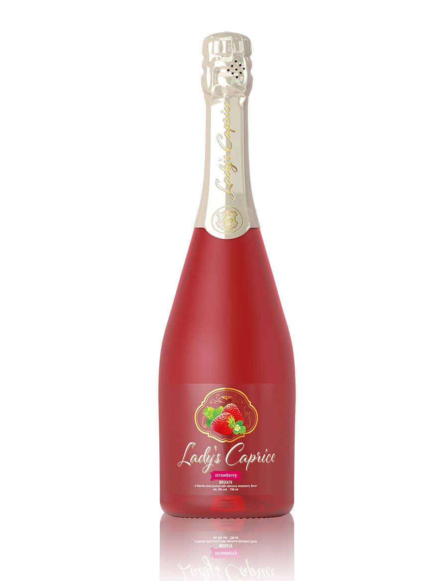Lady's Caprice Red Moscato Strawberry
